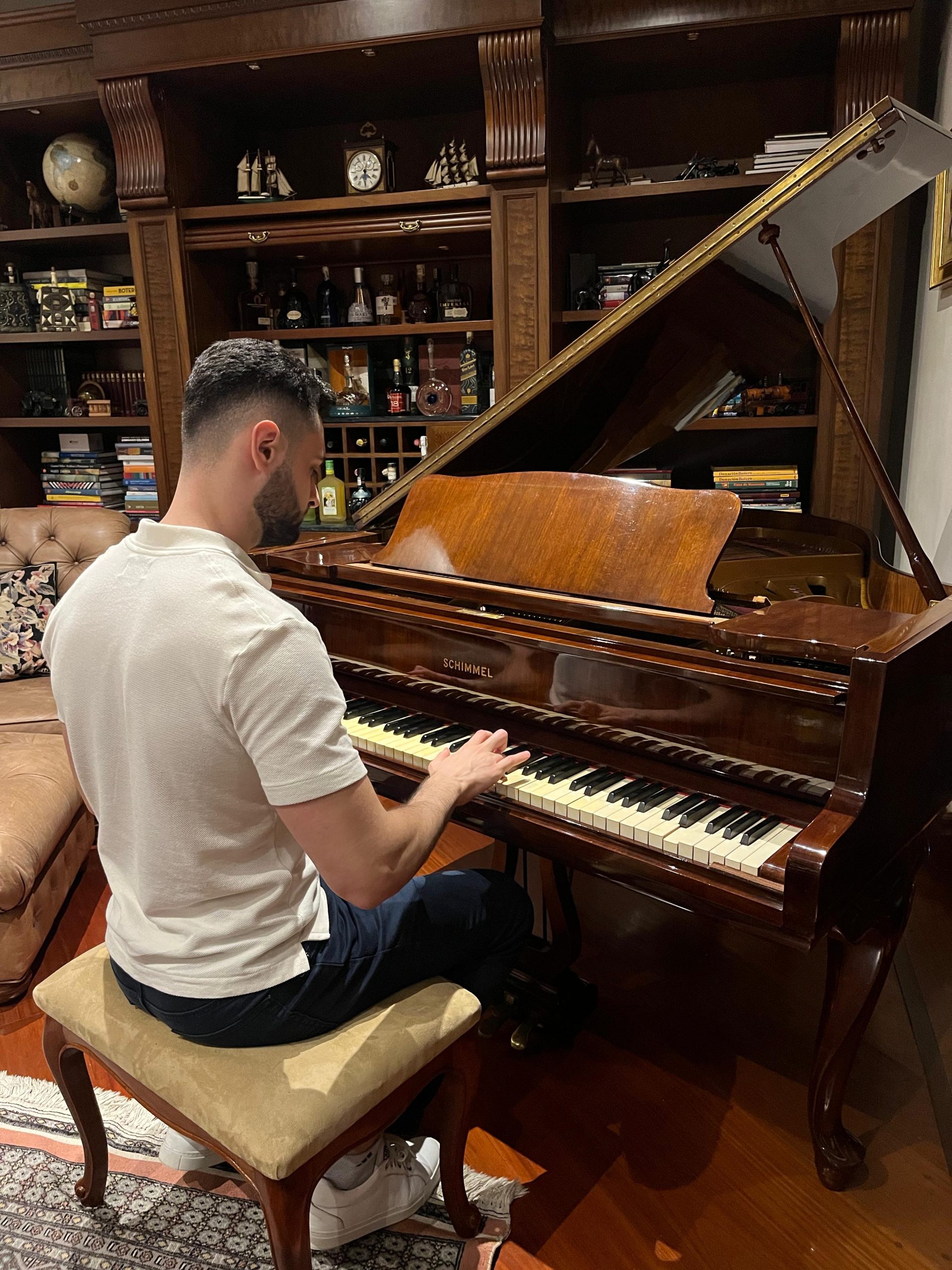 tocando piano